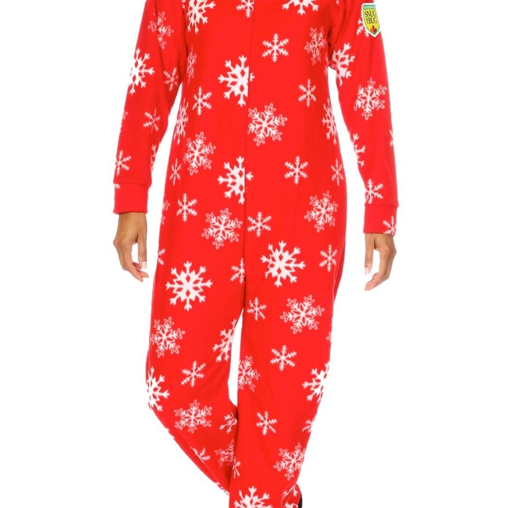 SNOWFLAKE FLEECE ONESIE